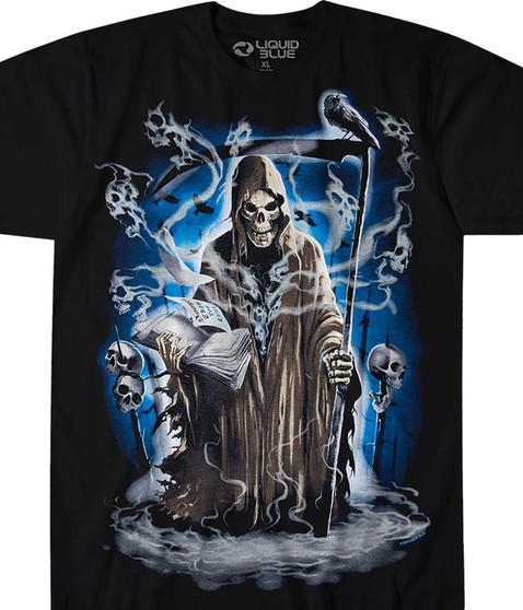 liquid blue Reaper Madness Black T-Shirt