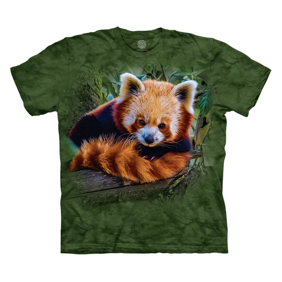 Liquid Blue Red Panda Classic Cotton T-Shirt