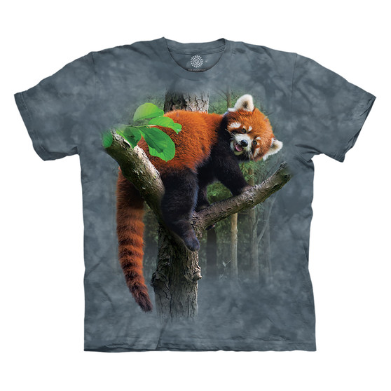 Liquid Blue Red Panda Tree Kids' T-Shirt