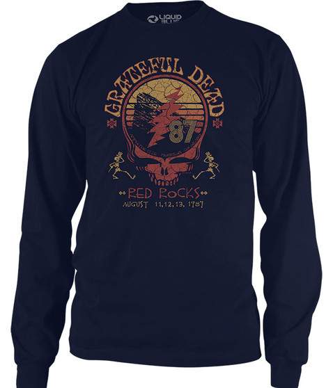 liquid blue Red Rocks 87 Navy Long Sleeve T-Shirt