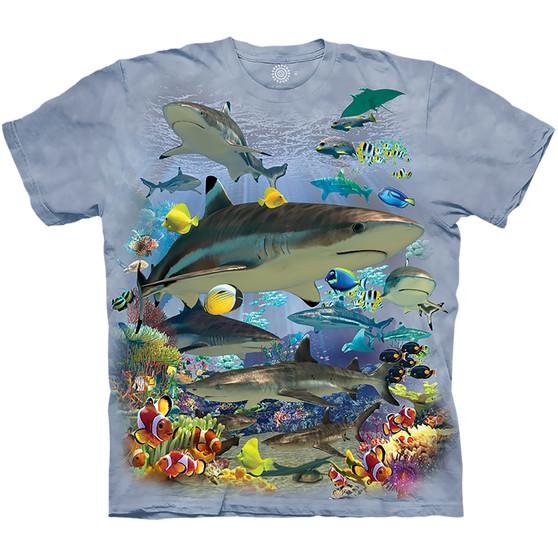 Liquid Blue Reef Sharks Classic Cotton T-Shirt