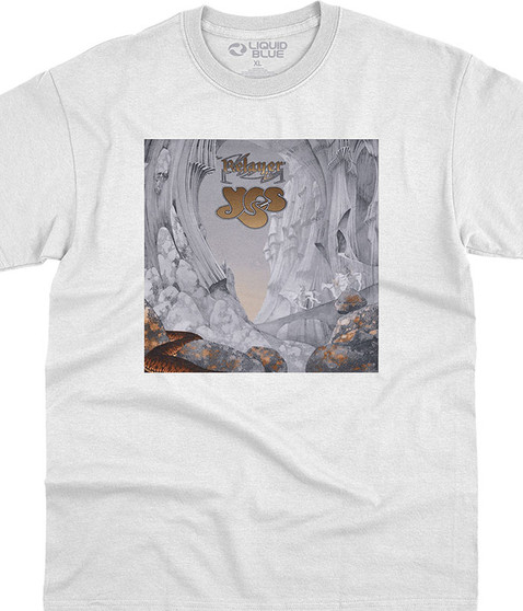 liquid blue Relayer White T-Shirt
