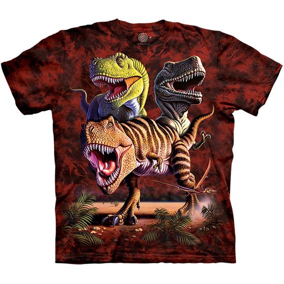 Liquid Blue Rex Collage Classic Cotton T-Shirt