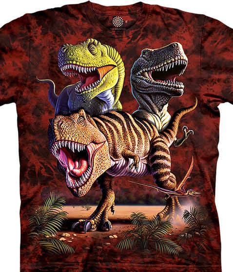 liquid blue Rex Collage Classic Cotton T-Shirt