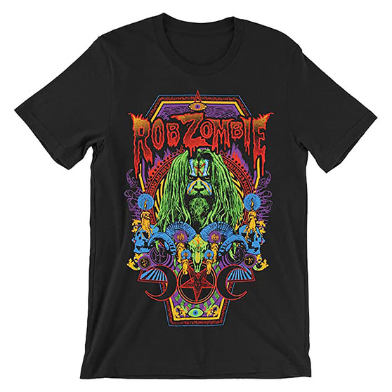 Liquid Blue Rob Zombie Necrocolor Black T-Shirt