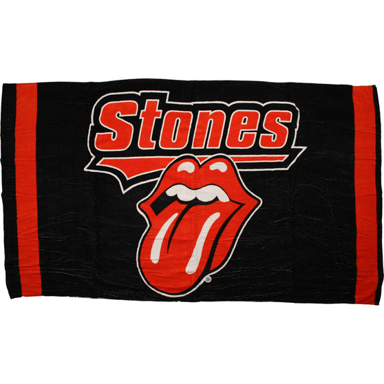 Liquid Blue Rolling Stones Beach Towel