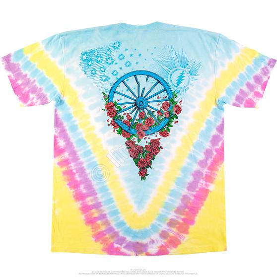 Liquid Blue Rose Garden Tie-Dye T-Shirt