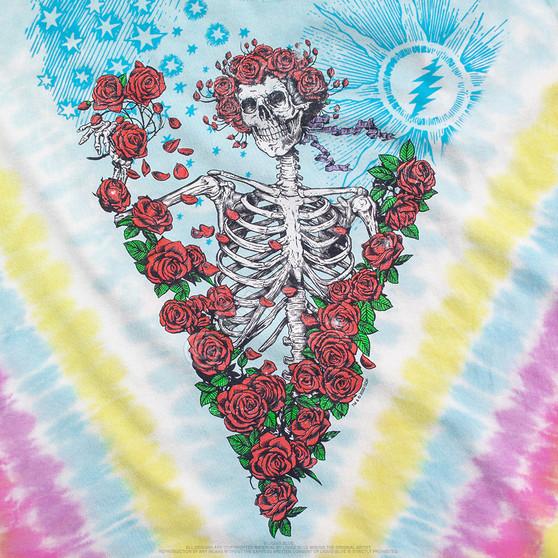 Liquid Blue Rose Garden Tie-Dye T-Shirt
