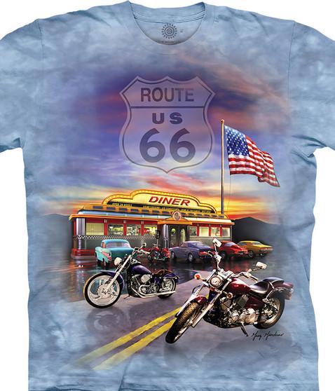 liquid blue Route 66 Classic Cotton T-Shirt
