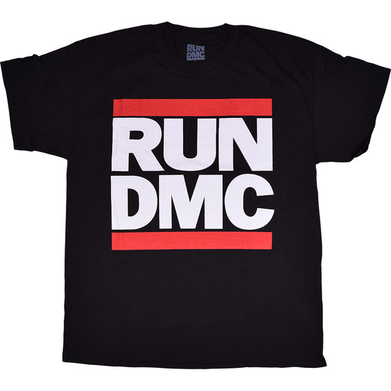 Liquid Blue RUN DMC Classic Logo Black T-Shirt