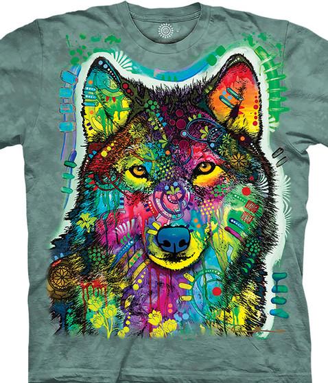 liquid blue Russo Gentle Wolf Kids' T-Shirt