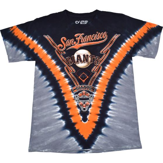 Liquid Blue San Francisco Giants V Tie-Dye T-Shirt