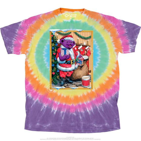 Liquid Blue Santa Bear T-Shirt