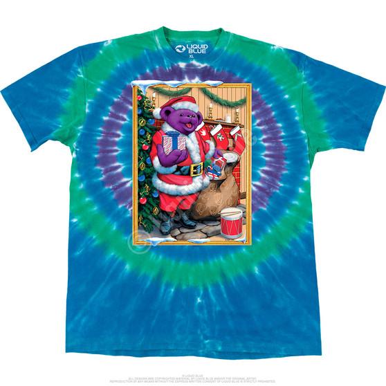 Liquid Blue Santa Bear T-Shirt