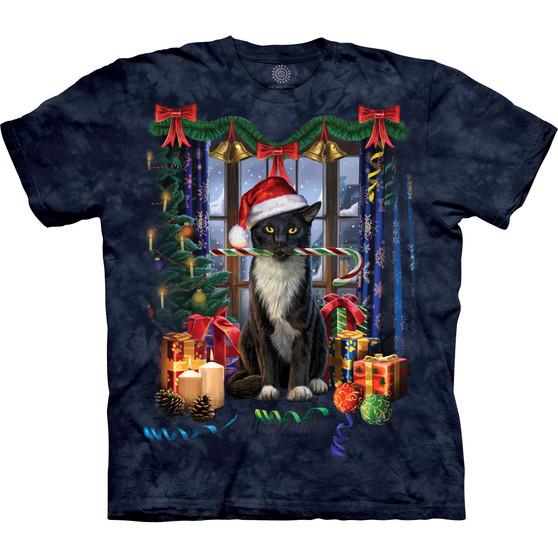 Liquid Blue Santa Paws Classic Cotton T-Shirt