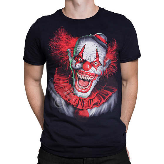 liquid blue Scary Clown Black T-Shirt