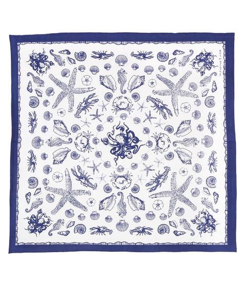 liquid blue Sea Creatures Blue Bandana