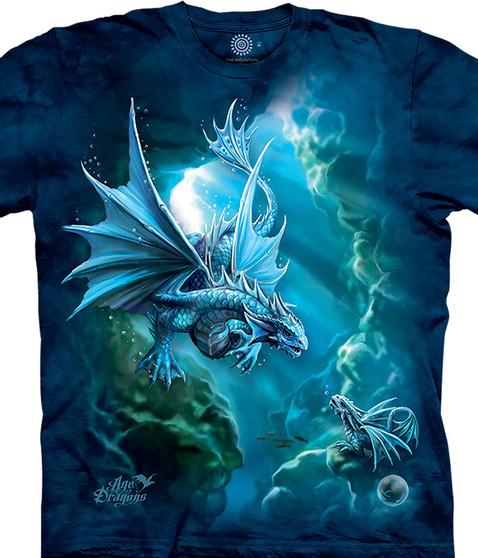 liquid blue Sea Dragon Classic Cotton T-Shirt