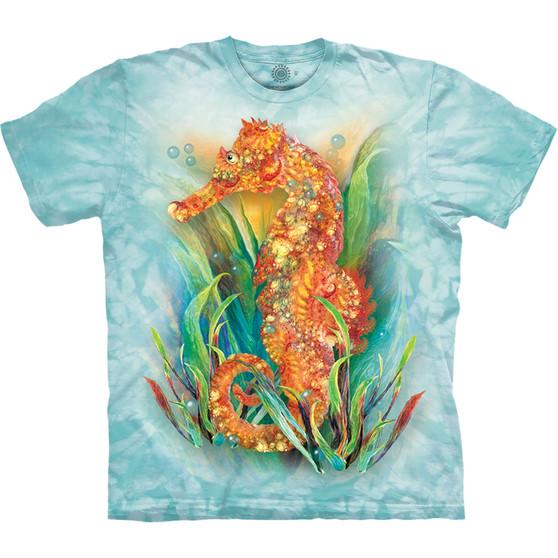 Liquid Blue Seahorse Classic Cotton T-Shirt
