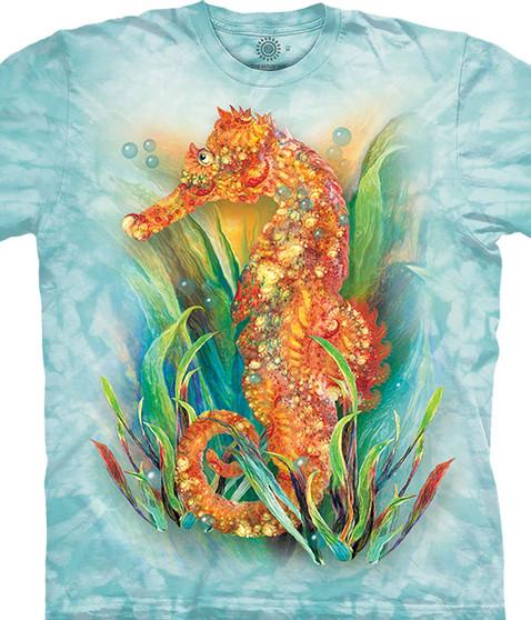 liquid blue Seahorse Classic Cotton T-Shirt