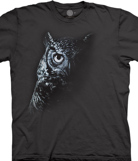 liquid blue Shadow Owl Classic Cotton T-Shirt