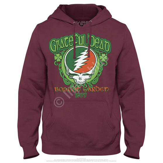 Liquid Blue Shamrock 77 Hoodie