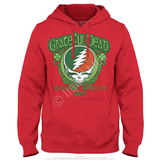 Liquid Blue Shamrock 77 Hoodie