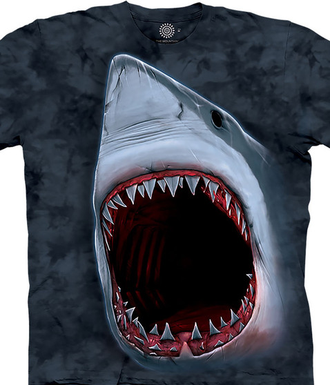 liquid blue Shark Bite Classic Cotton T-Shirt