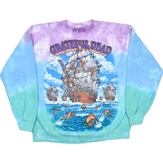 Liquid Blue Ship Of Fools Tie-Dye Sweatshirt