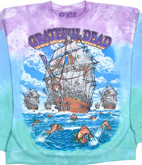 liquid blue Ship Of Fools Tie-Dye Sweatshirt