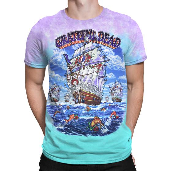 Liquid Blue Ship Of Fools Tie-Dye T-Shirt