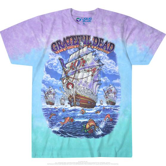 Liquid Blue Ship Of Fools Tie-Dye T-Shirt
