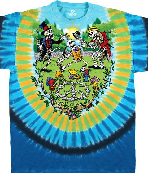 liquid blue Shroomin' Tie-Dye T-Shirt