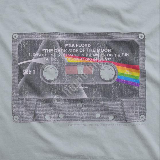 Liquid Blue Side To Side Grey Athletic T-Shirt