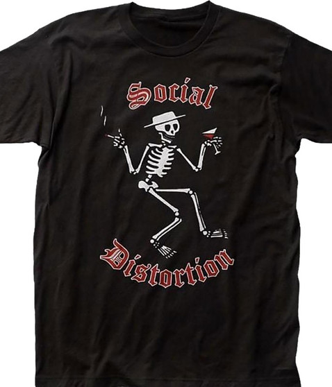 liquid blue Skellys Black T-Shirt