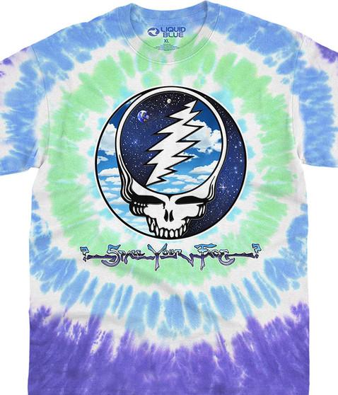 liquid blue Sky Space SYF Tie-Dye T-Shirt