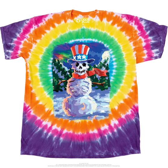 Liquid Blue Snowman Skeleton T-Shirt