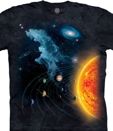 liquid blue Solar System Classic Cotton T-Shirt