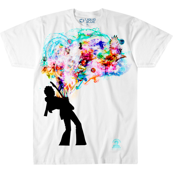 Liquid Blue Soul Explosion White T-Shirt