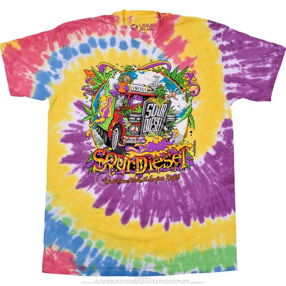 Liquid Blue Sour Diesel Tie-Dye T-Shirt