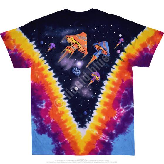 Liquid Blue Space Shrooms Tie-Dye T-Shirt