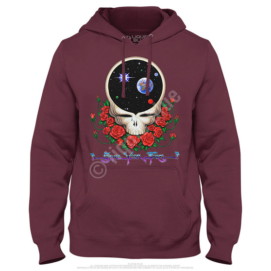 Liquid Blue Space Your Face Hoodie