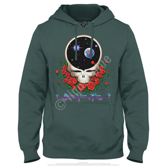 Liquid Blue Space Your Face Hoodie
