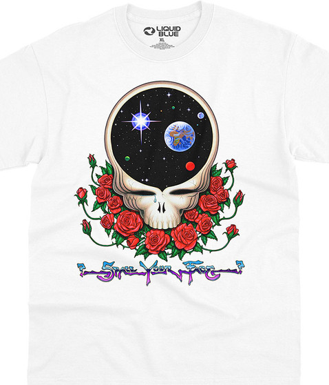 liquid blue Space Your Face T-Shirt