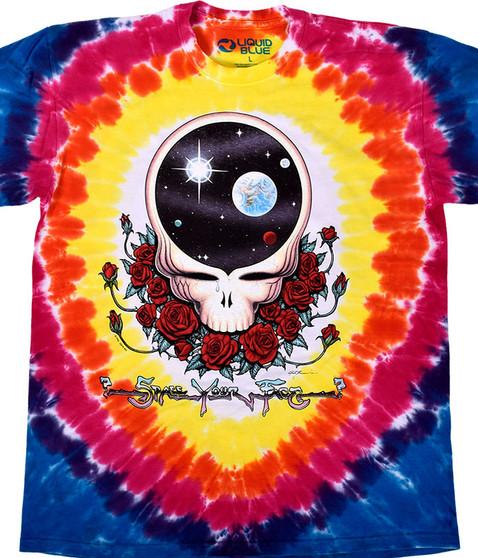 liquid blue Space Your Face Tie-Dye T-Shirt