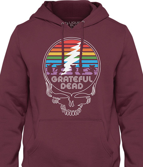 liquid blue Spectrum Steal Your Face Hoodie