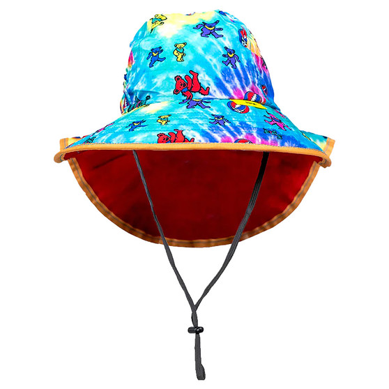 Liquid Blue Spiral Bears Kids Summer Hat