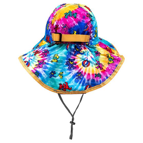 Liquid Blue Spiral Bears Kids Summer Hat