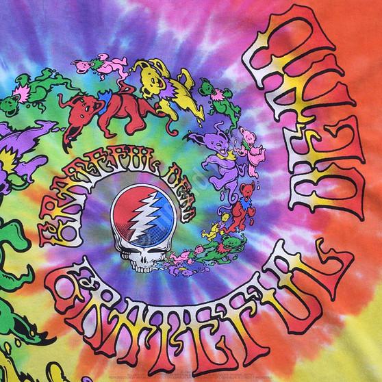 Liquid Blue Spiral Trippy Bears Tie-Dye T-Shirt