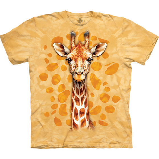 Liquid Blue Spotted Giraffe Classic Cotton T-Shirt